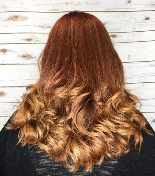 A ruddy ombre pilus color is when the pilus is dyed alongside ruddy in addition to some other color that gradually 27 Blazing Hot Red Ombre Hair Color Ideas