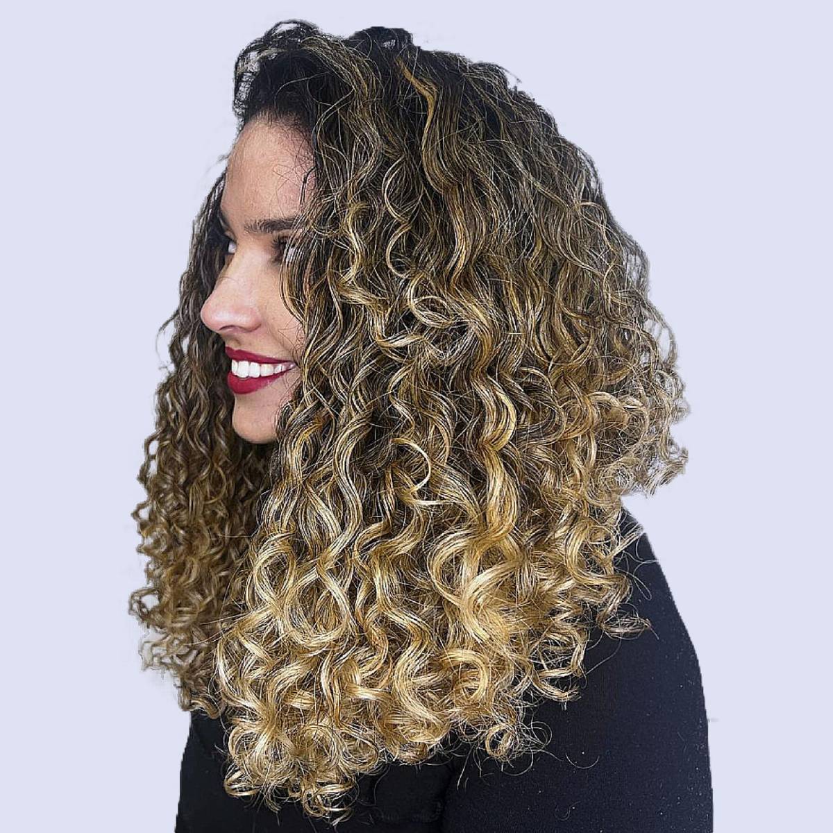Highlight Deep Curly Bob Human Hair Wigs Ombre Honey Brown 4x4 Lace Cl –  Ayiyi Hair