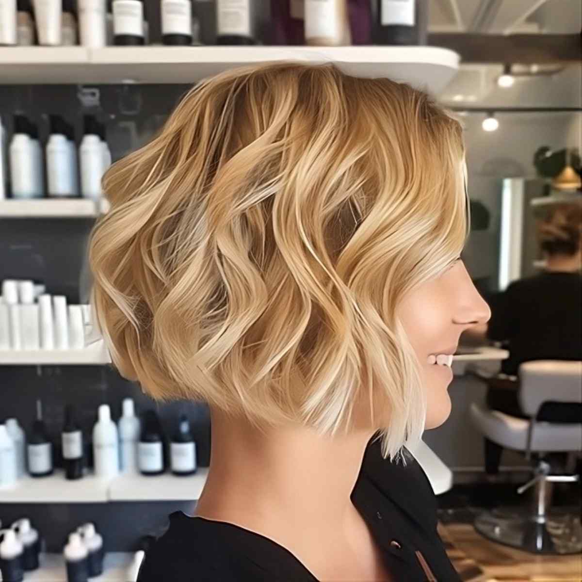 Balayaged Undercut hairstyle for short hair
