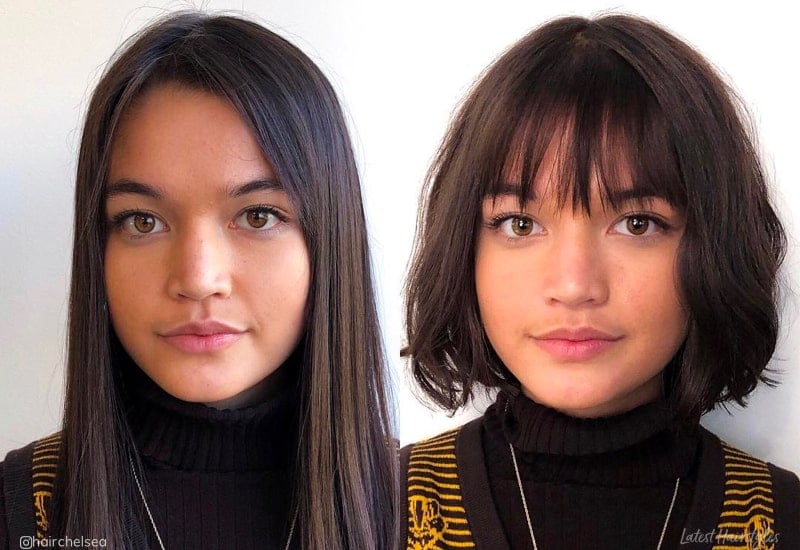 27 Ideal Bangs for Women With Big Forehead  HairstyleCamp