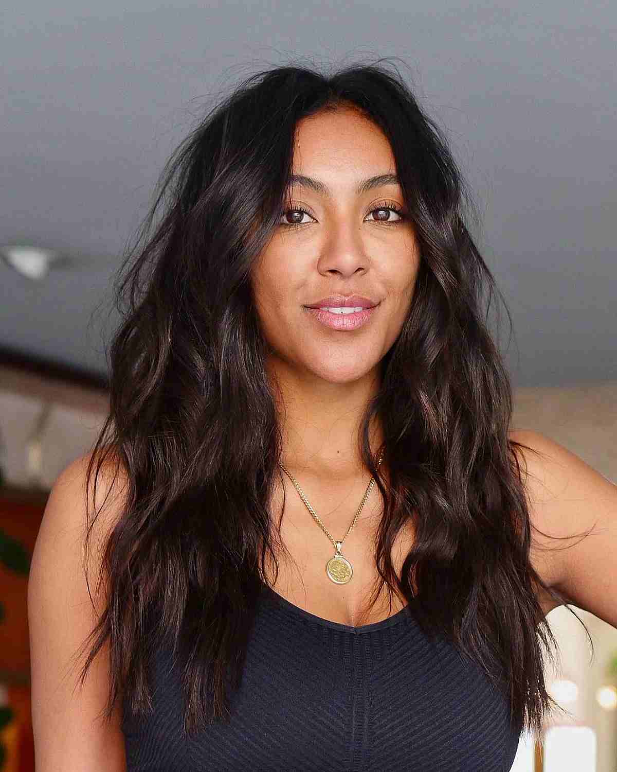 Beach Waves And Long Internal Layers for Long Face Shapes