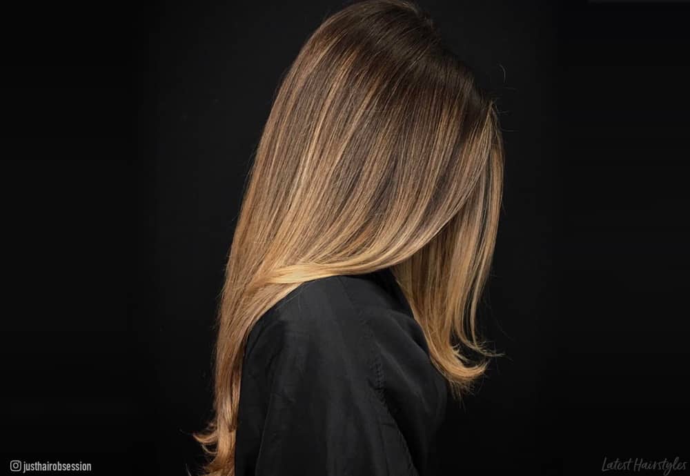 60 Looks with Caramel Highlights on Brown Hair for 2023  Brown straight  hair Balayage straight hair Hair color caramel