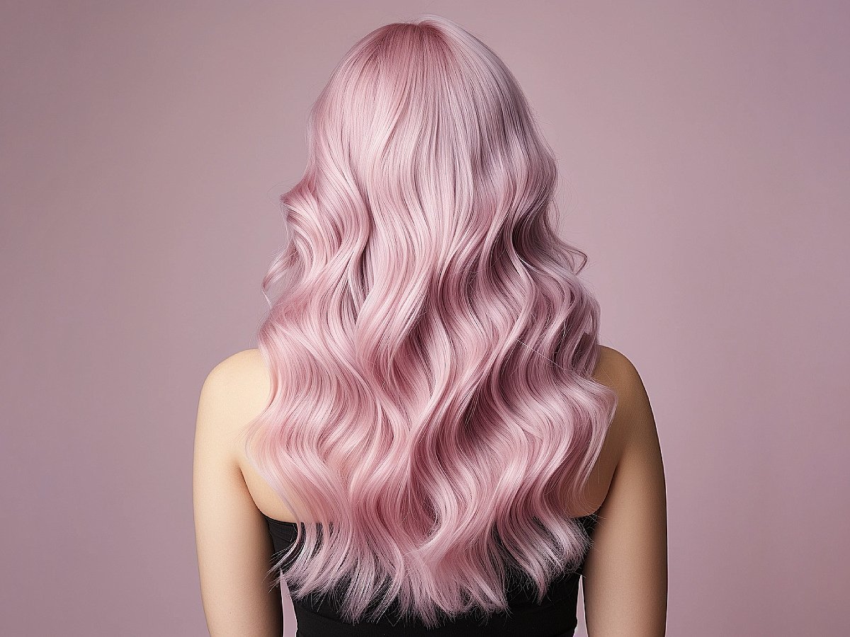 Amazon.com : Rolisy Pastel Pink Wavy Wig with Air Bangs Short Bob Wig 14  Inch Soft Hair Curly Super Natural for Women and Girls, Premium Kanekalon  Fiber Synthetic Wig Cosplay Wig Theme