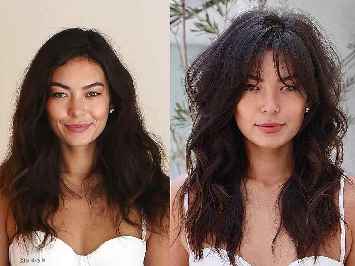 46 Trendy Wispy Bangs For 2023 & How To Match To Your Face Shape