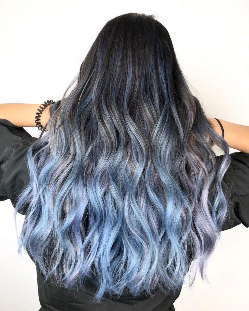 Pastels were undeniably thence inwards final twelvemonth amongst celebrities going out of the box amongst their 17 Prettiest Pastel Blue Hair Colors to Consider Trying