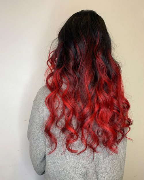 A dark Ombre pilus color is when your pilus is gradually blended from a dark hue to anothe xix Trending Black Ombre Hair Colors