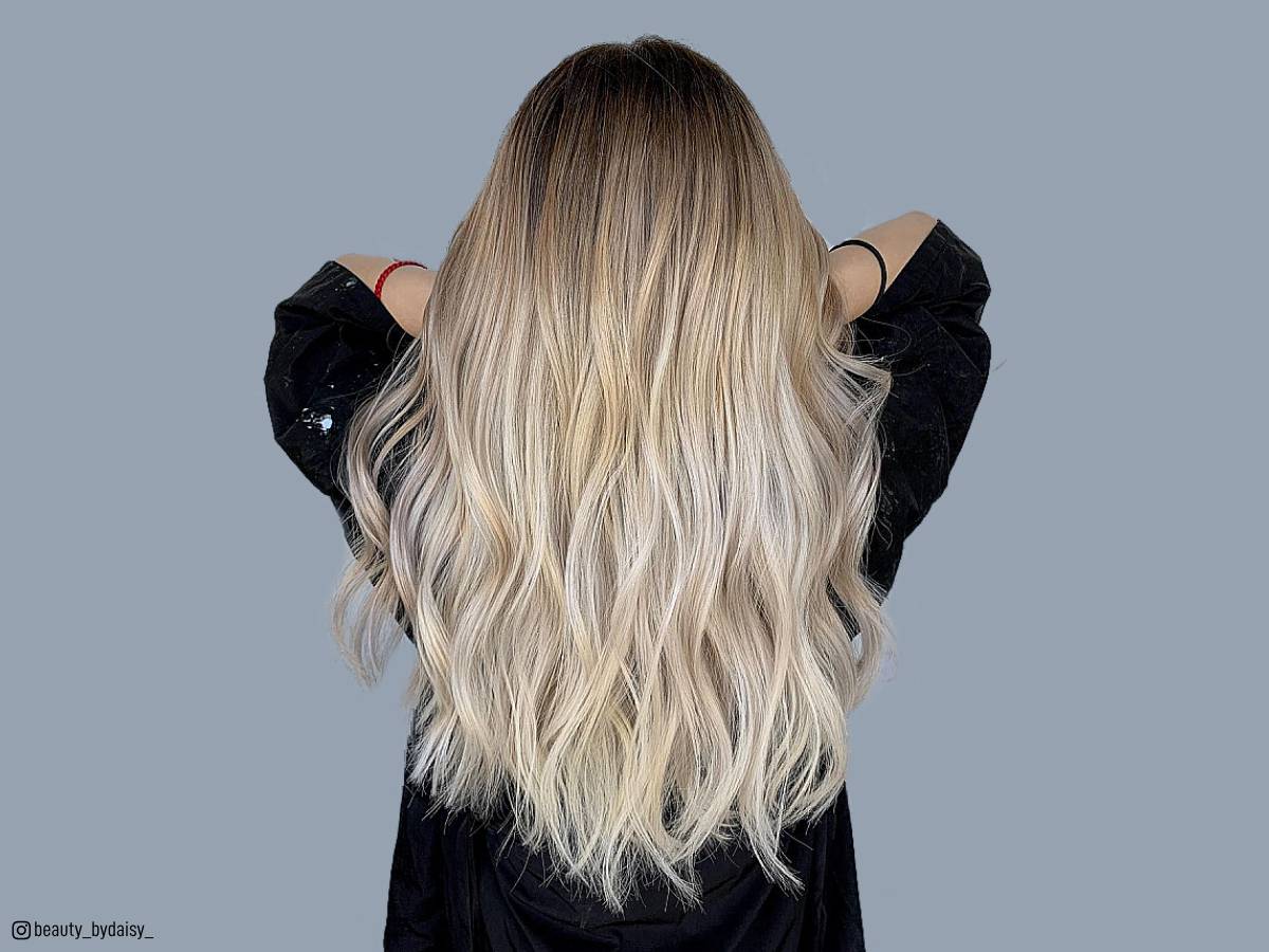 Ombre Hair Brown To Blonde Back