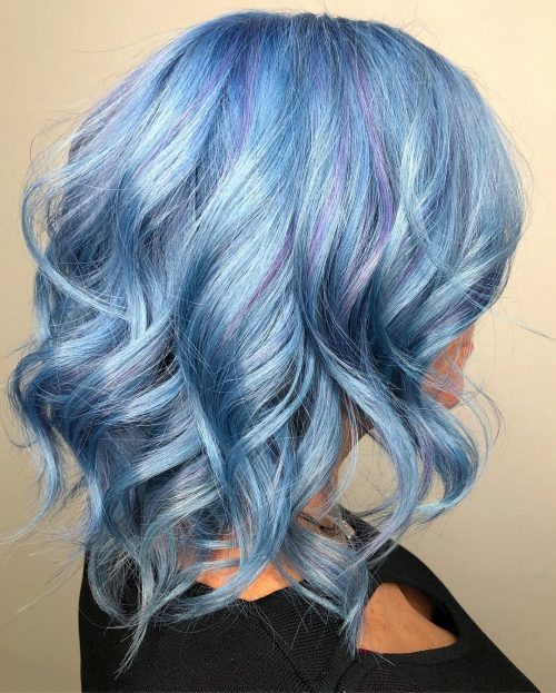 Pastels were undeniably thence inwards final twelvemonth amongst celebrities going out of the box amongst their 17 Prettiest Pastel Blue Hair Colors to Consider Trying