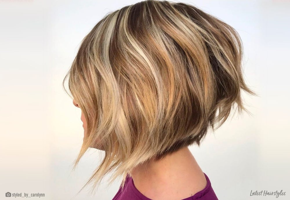 inverted bob thick hair