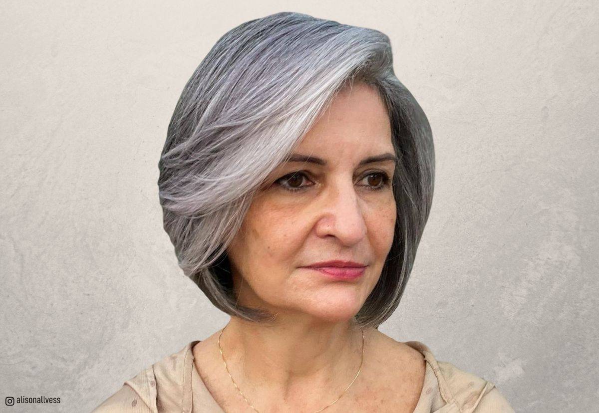 Image of Bob hairstyle for women over 60