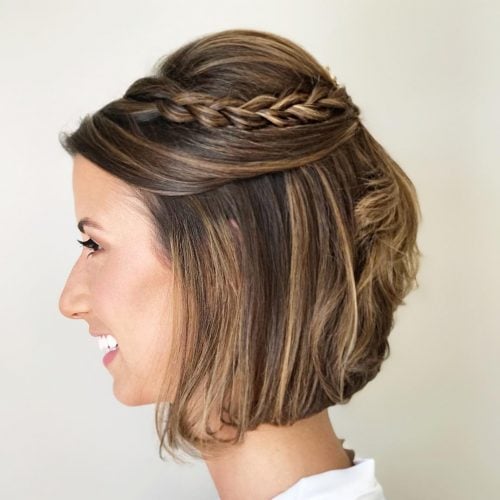 19 Cute Easy Updos For Short Hair