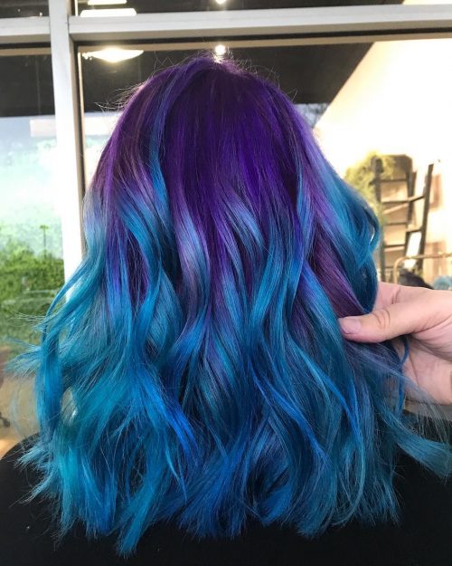 Mermaid pilus is a pilus color tendency that infuses 2 or to a greater extent than pastels or vivids onto long The thirteen Hottest Mermaid Hair Color Ideas