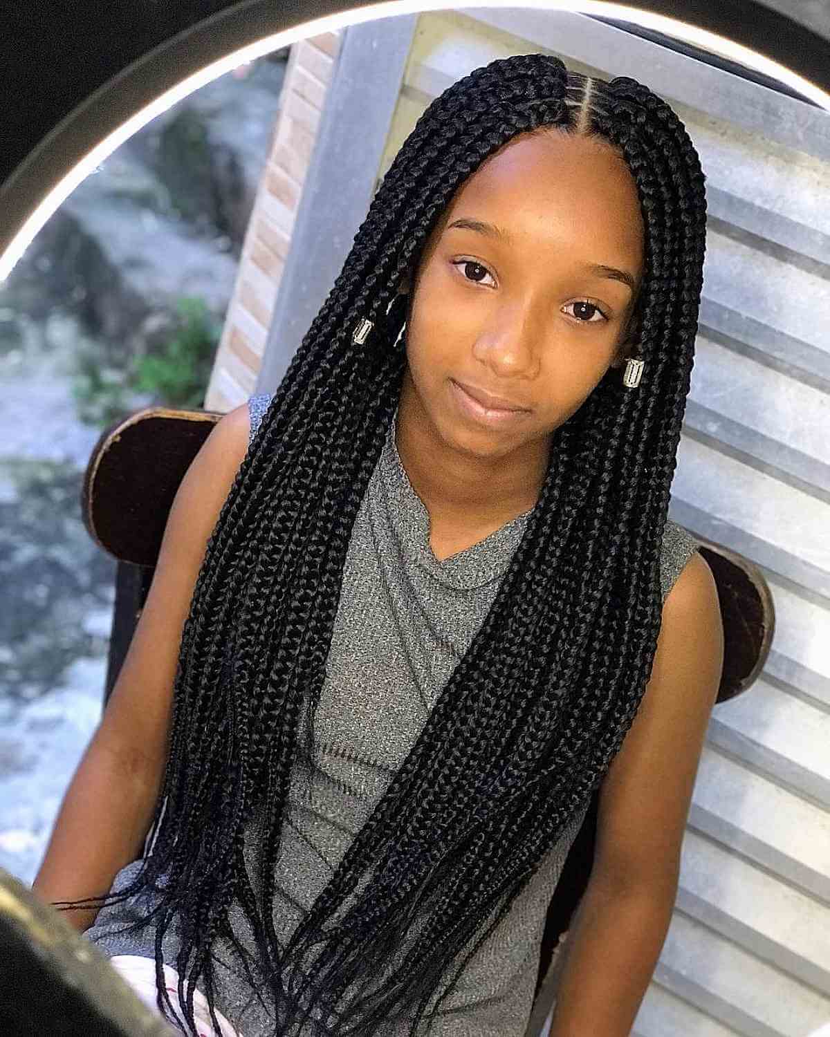 Box Braids for Long Hair