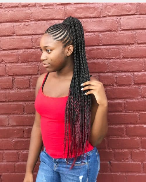 17 Hottest Braided Ponytail Hairstyles For Black Women