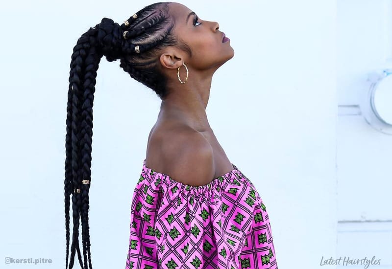 17 Hottest Braided Ponytail Hairstyles for Black Women 17 Hottest Braided Ponytail Hairstyles for Black Women