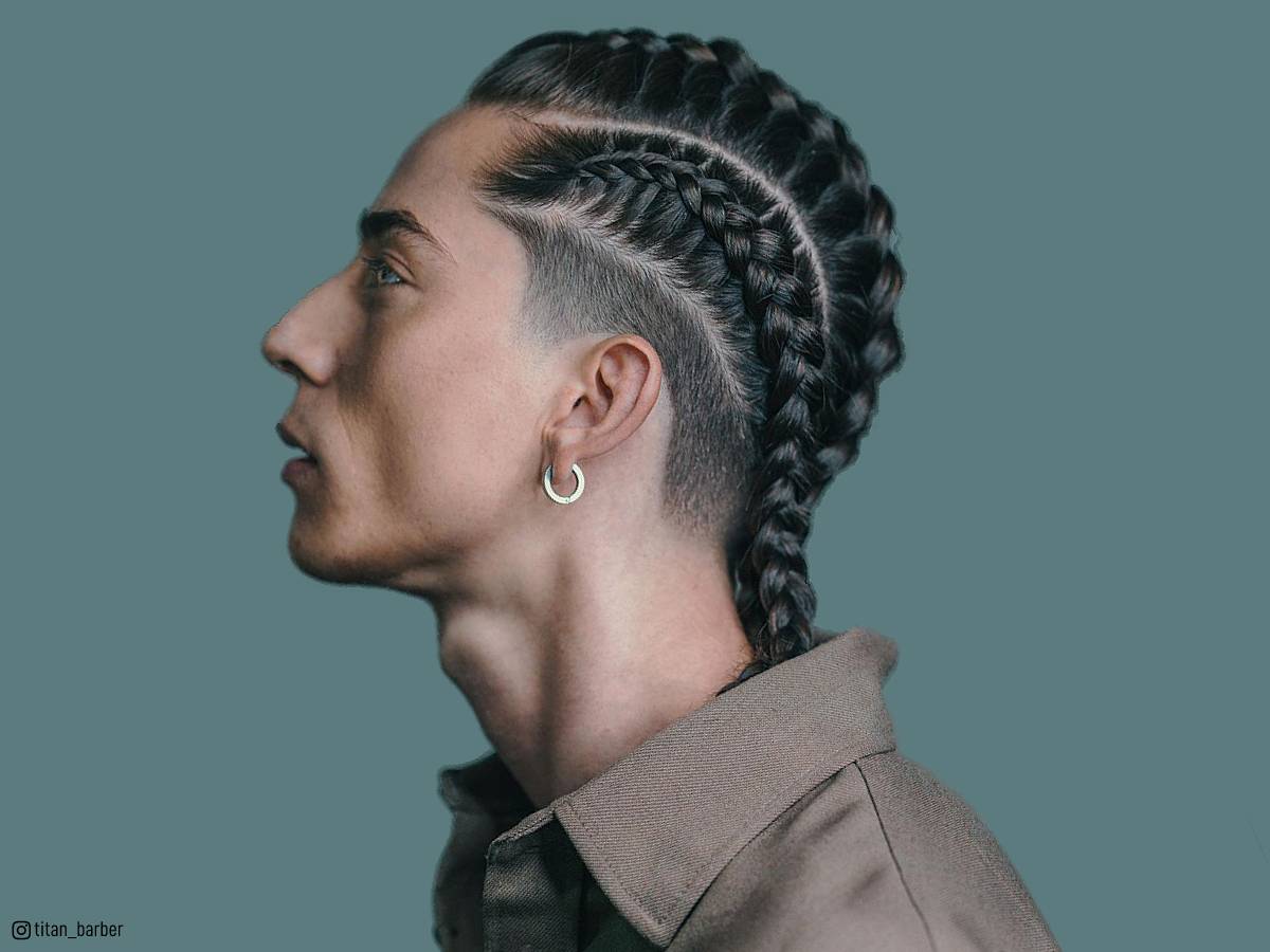 30 Chic Two Braids Hairstyles for Men Top Ideas