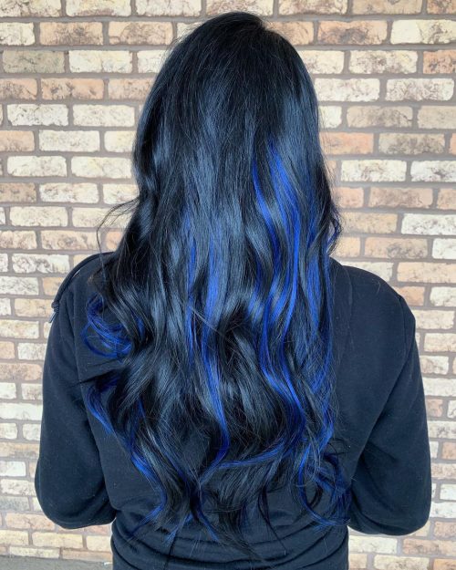 19 Most Amazing Blue Black Hair Color Looks of 2019