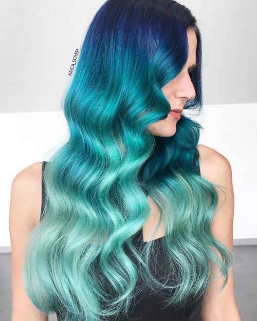 25 Stunning Blue Ombre Hair Colors Trending Right Now