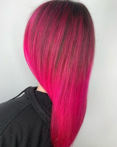 warm as well as intense shade of ruby-red dyed onto the pilus inwards the cast of highlights sixteen Stunning Bright Red Hair Colors to Get You Inspired