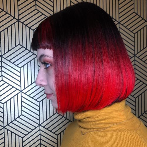A ruddy ombre pilus color is when the pilus is dyed alongside ruddy in addition to some other color that gradually 27 Blazing Hot Red Ombre Hair Color Ideas