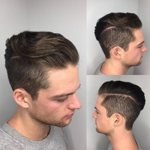 The difficult component haircut is when a describe is shaved inwards the scalp to create a contrasting divisi 24 Hard Part Haircut Ideas for Your Next Inspiration