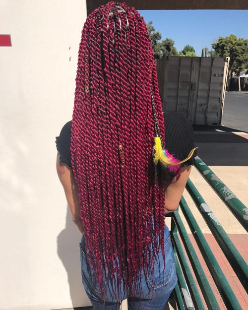 is a pop protective hairstyle for dark women who encompass their natural pilus 24 Senegalese Twist Styles to Try Right Now