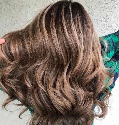 caramel cream dimensional balayage