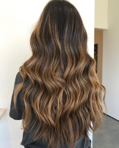 34 Sweetest Caramel Highlights On Light Dark Brown Hair