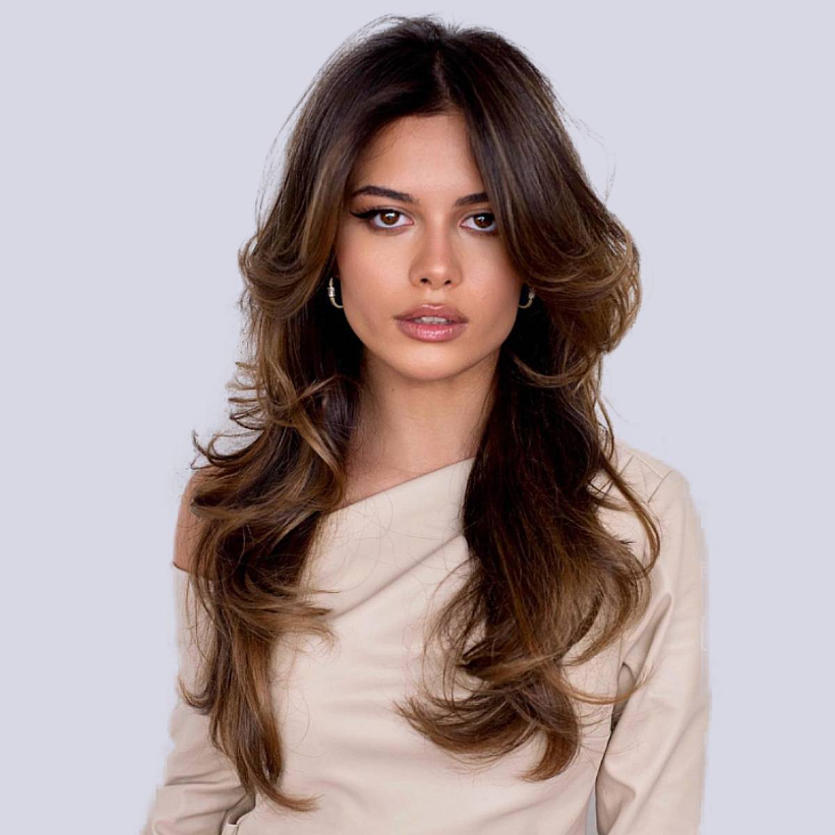 Image of Loose waves casual hairstyle for long hair