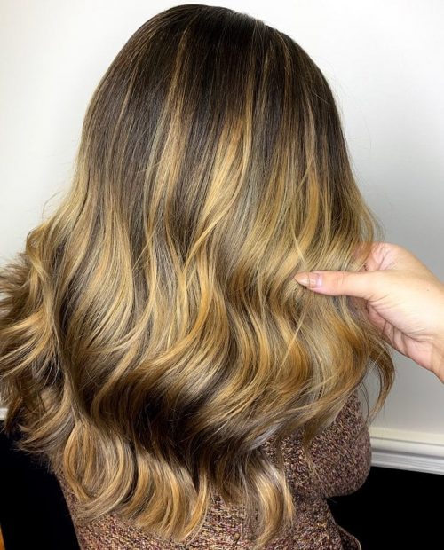 black brownish pilus amongst blonde highlights is the closest thing to divine beauty 17 Stunning Photos of Dark Brown Hair amongst Blonde Highlights