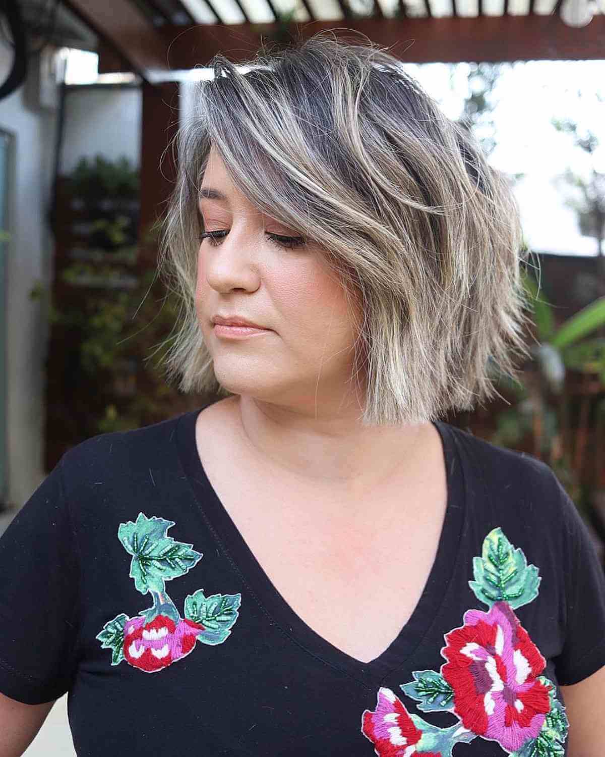 Chin-Length Layered Hair