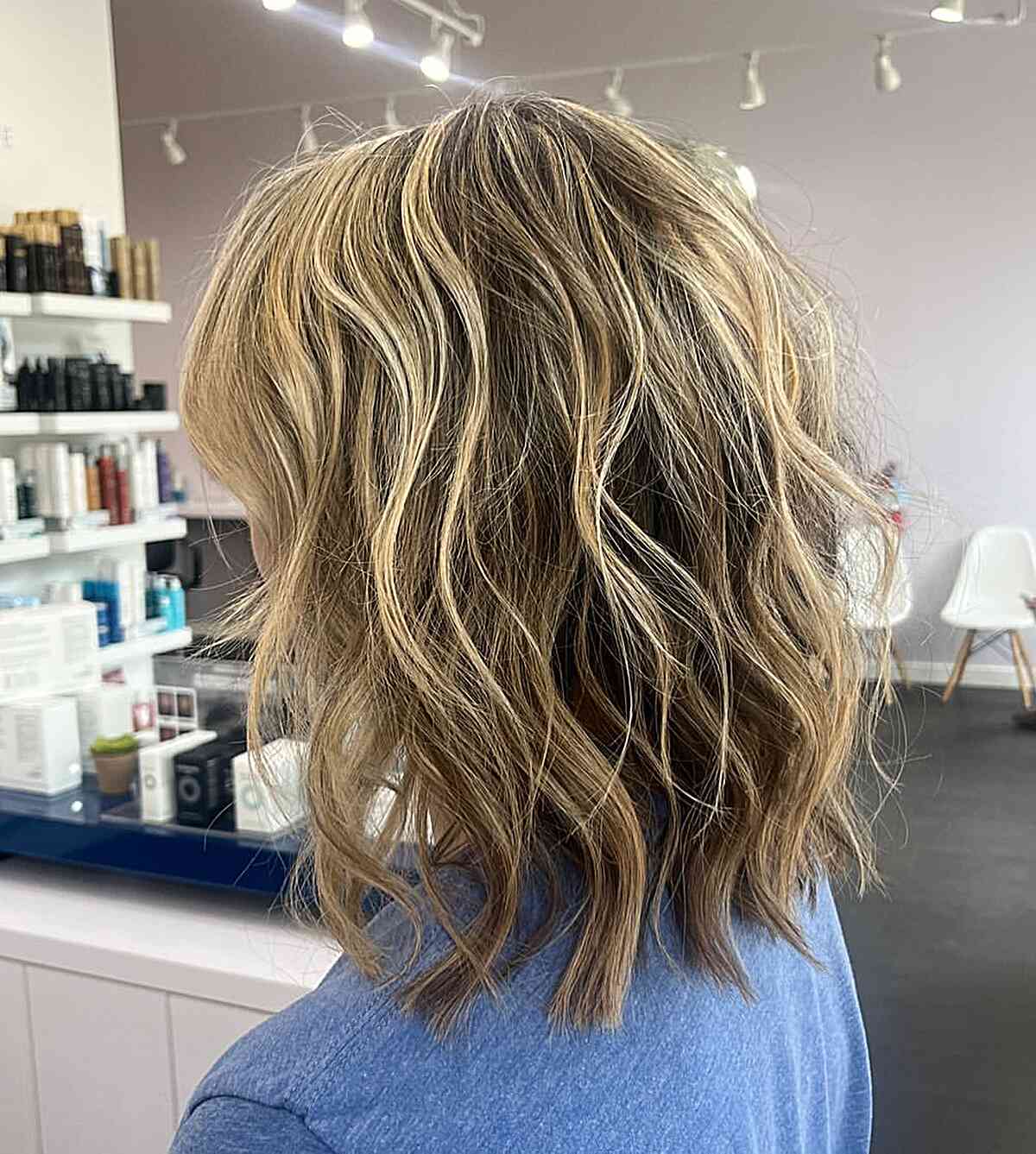 Choppy Hair With Natural Highlights