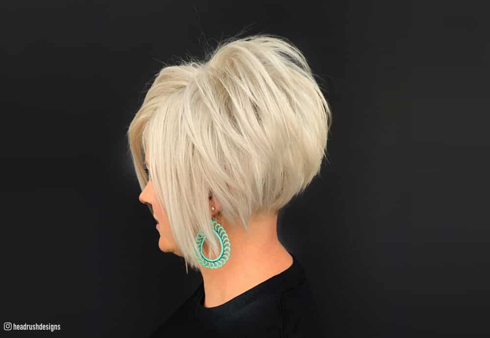 inverted bob thick hair