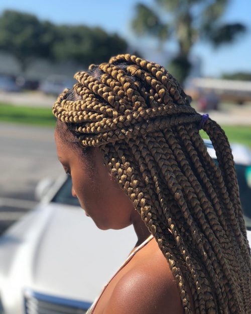 s trendsetting hairstyle inward her music videos from the album sixteen Hot Lemonade Braids Inspired yesteryear Beyoncé’s Music Video