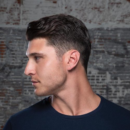 A brusque fade haircut is when the pilus is cutting brusque as well as has a fade that is closed to the ski xix Short Fade Haircut Ideas for a Clean Look