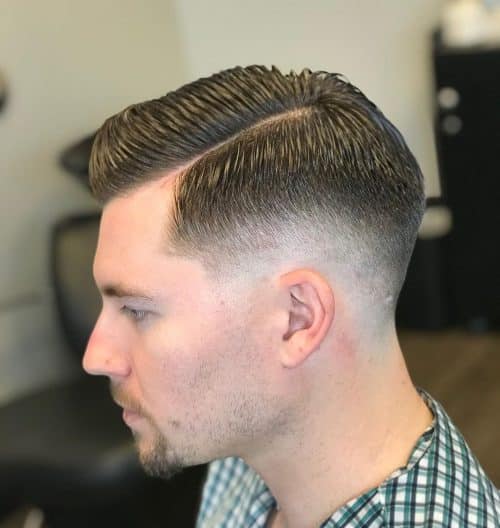 A brusque fade haircut is when the pilus is cutting brusque as well as has a fade that is closed to the ski xix Short Fade Haircut Ideas for a Clean Look