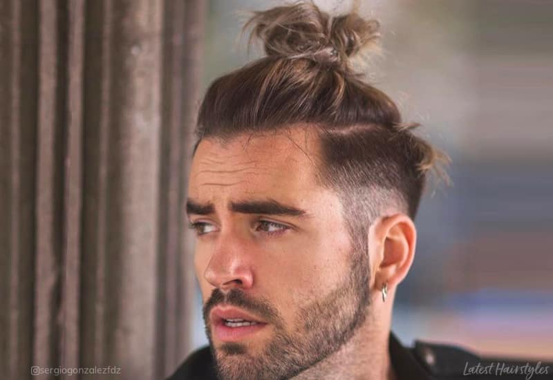 11 Awesome Man Bun Hairstyles With A Fade For 2023