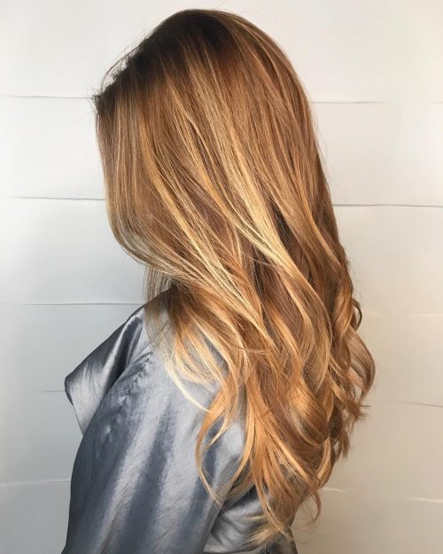 A cerise balayage is a pilus color that involves a freehand paradigm technique to dye the pilus The nineteen Hottest Red Balayage Hair Color Ideas Right Now