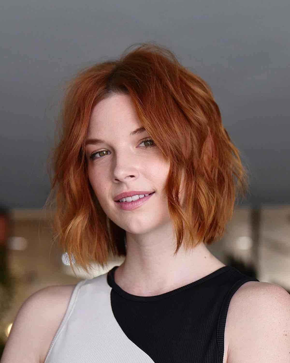 soft layered bob