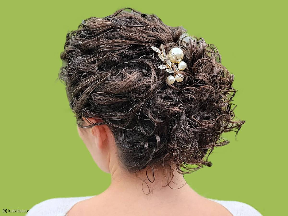 29 Easy & Cute Curly Hair Updos in Trending in 2023