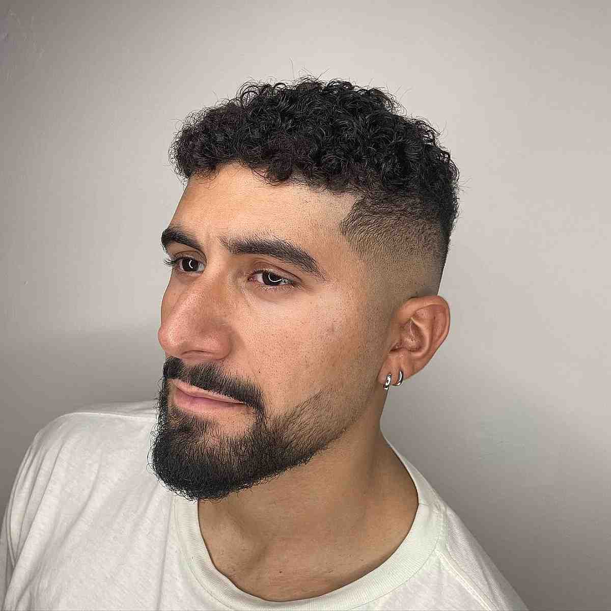 Curly Hi-Top Fade for Men
