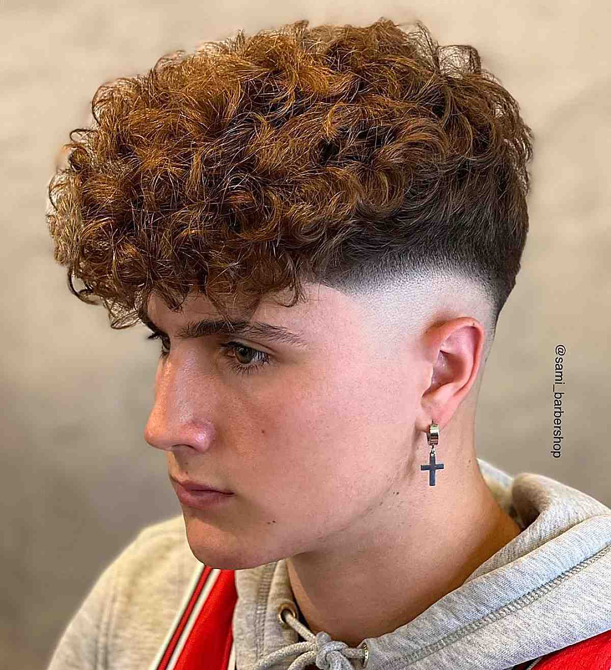 curly zero fade