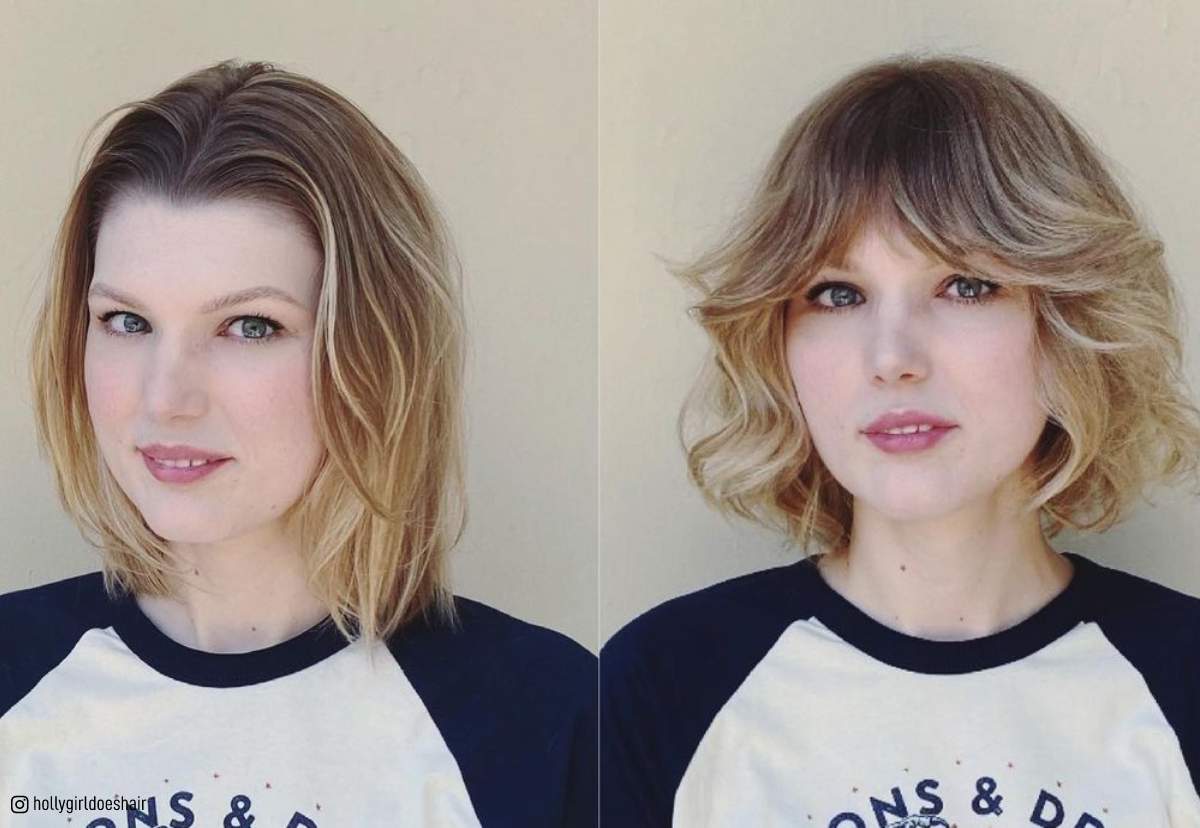 27 Best Ways to Wear Curtain Bangs for a Round Face 27 Best Ways to Wear Curtain Bangs for a Round Face