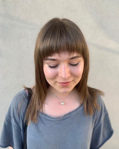 21 Flattering Examples Of Bangs For Round Faces