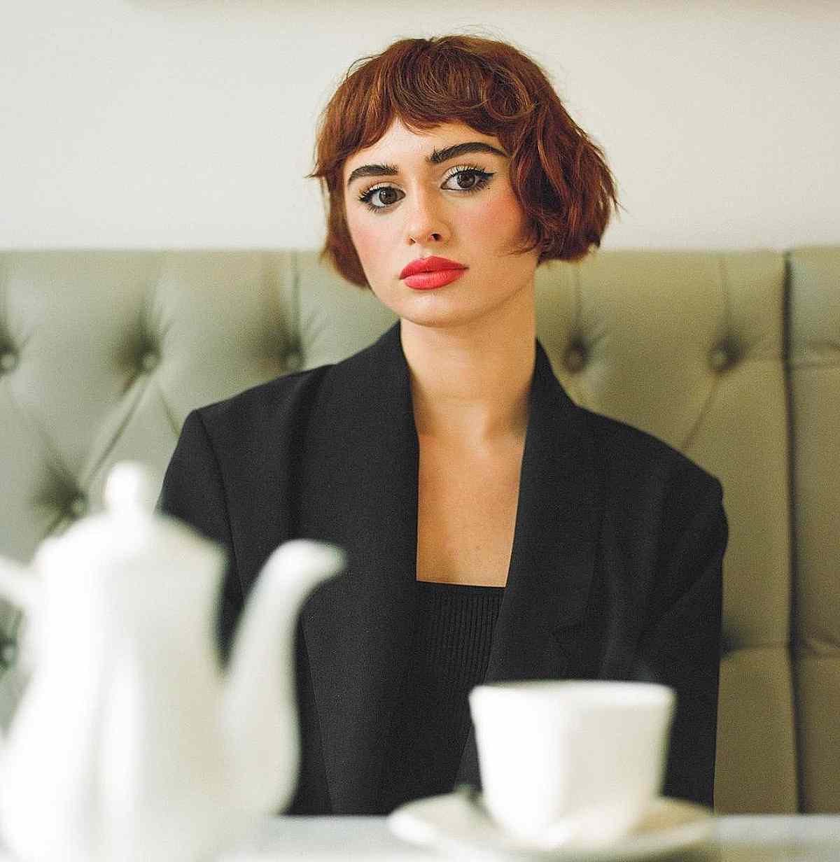 Cute Ear-Length Bob