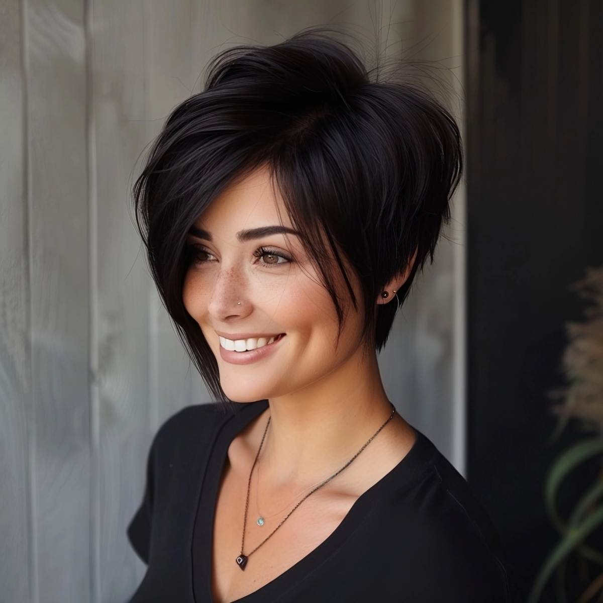 Cute Long Pixie Haircut for Short Hair