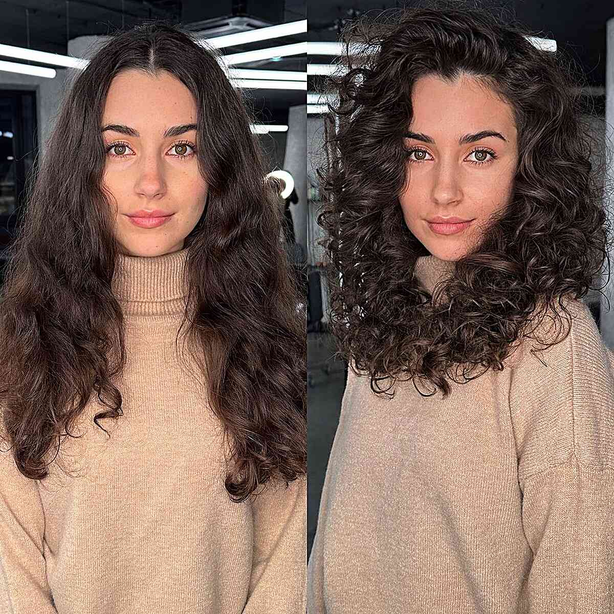 Cute Mid-Length Thick Ringlets