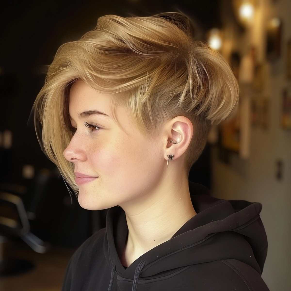 Cute Short Asymmetrical Hairstyle