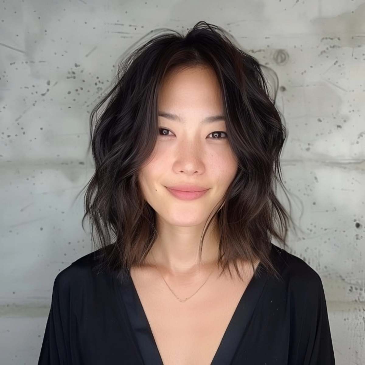 Cute Short Beachy Lob Hairstyle