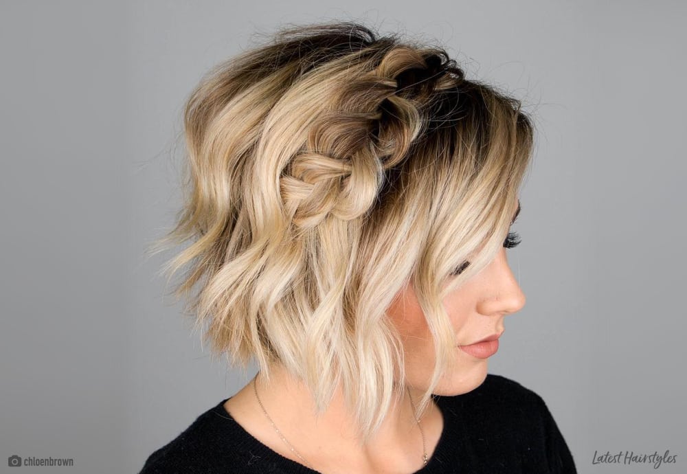 The 10 Cutest Braid Ideas for Short Hair  Braided Hairstyles For Short Hair